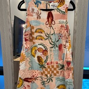 Paper Heart Fruit Print Sleeveless Dress